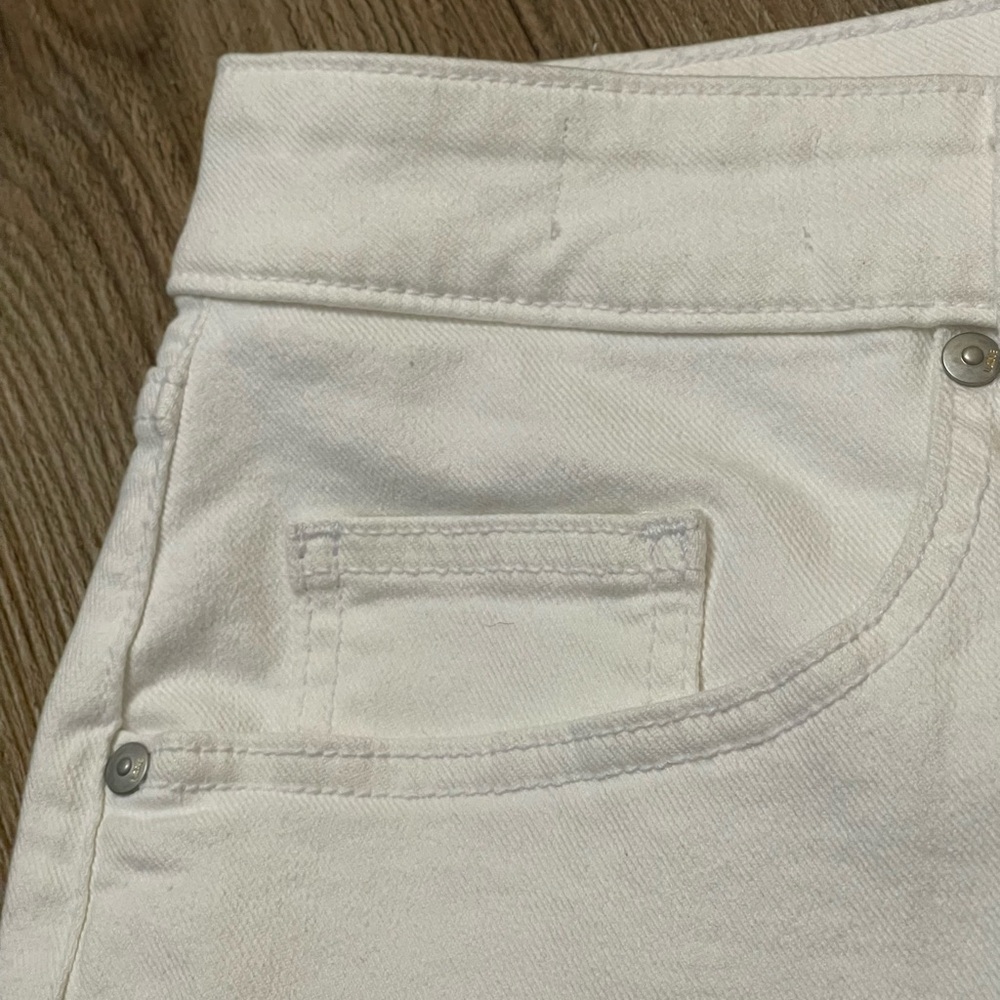 Lane Bryant Mid-rise Boyfriend Midi Short White Size 20 - Picture 3 of 8